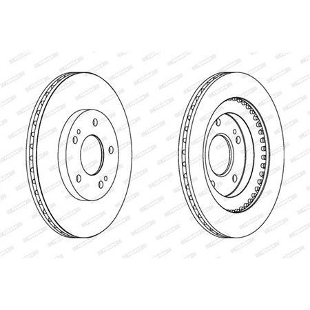 DDF1399  Brake disc FERODO 