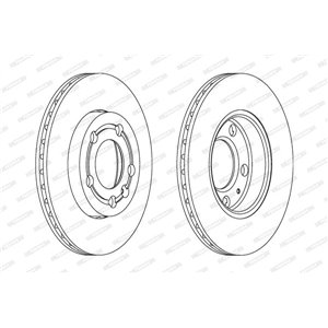 DDF1164 Bromsskiva FERODO - Top1autovaruosad