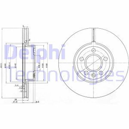 BG3719 Jarrulevy DELPHI