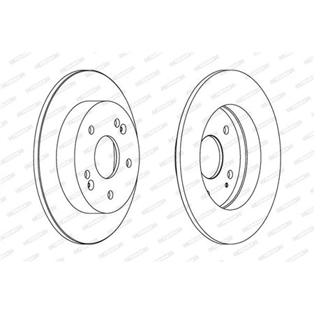 DDF1483 Brake Disc FERODO