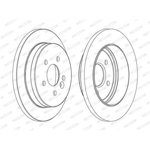 DDF1037C  Brake disc FERODO 