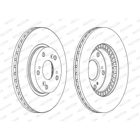 DDF1496C Brake Disc FERODO