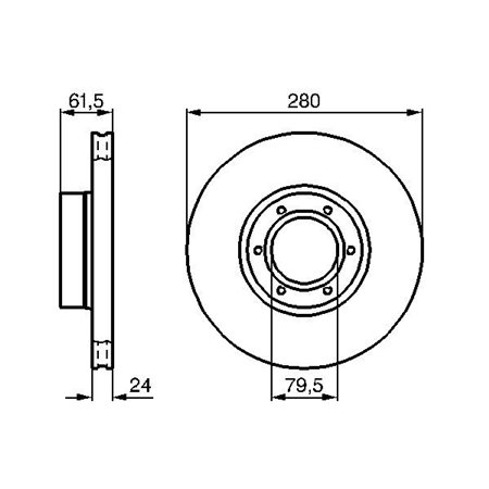 0 986 478 745 Brake Disc BOSCH