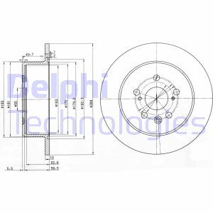 BG3583  Brake disc DELPHI 