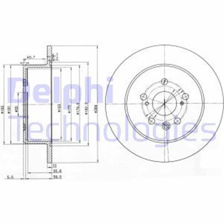 BG3583 Bromsskiva DELPHI