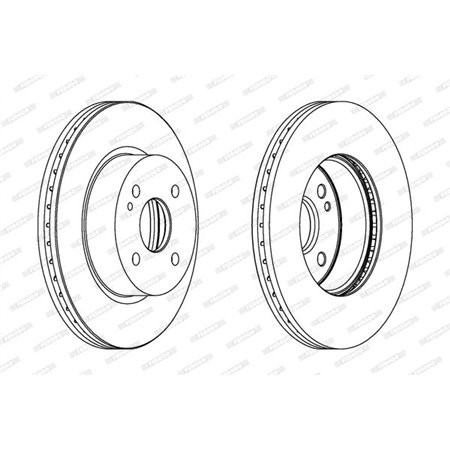 DDF1738C Brake Disc FERODO