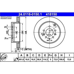 24.0118-0150.1 Тормозной диск ATE - Top1autovaruosad