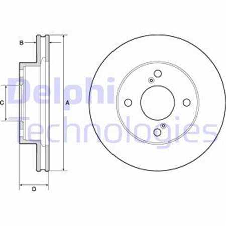 BG4810C Bromsskiva DELPHI