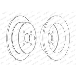 DDF1409C  Brake disc FERODO 