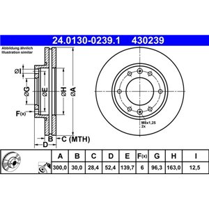 24.0130-0239.1 Bromsskiva ATE - Top1autovaruosad