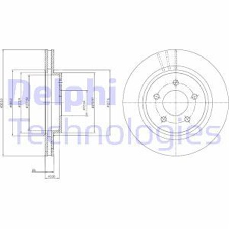 BG4240C Brake Disc DELPHI