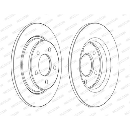 DDF1546C Brake Disc FERODO