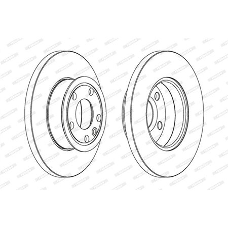 DDF562C Brake Disc FERODO