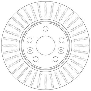 DF6448  Brake disc TRW 