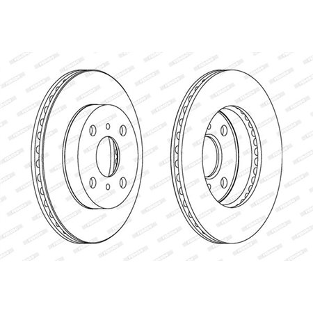 DDF1084C Brake Disc FERODO