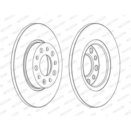 DDF1450C Тормозной диск FERODO