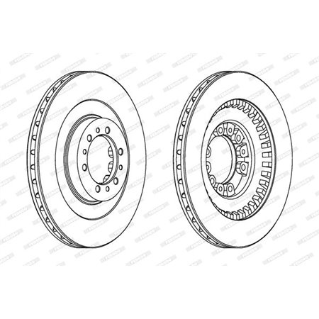 DDF1212 Brake Disc FERODO