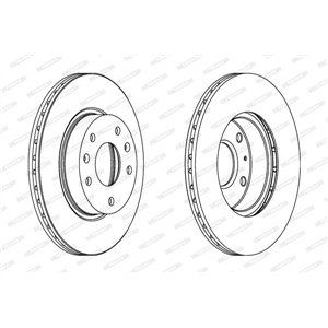 DDF1151  Brake disc FERODO 