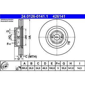 24.0126-0141.1 Тормозной диск ATE - Top1autovaruosad