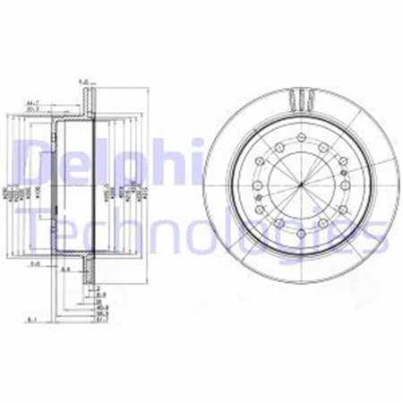 BG3557 Brake Disc DELPHI