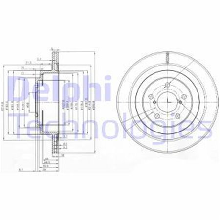 BG3931 Brake Disc DELPHI