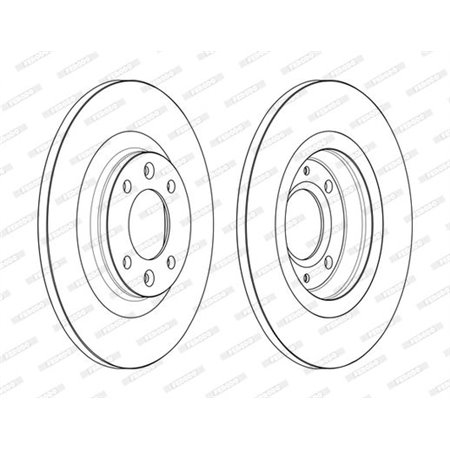 DDF2511C Brake Disc FERODO