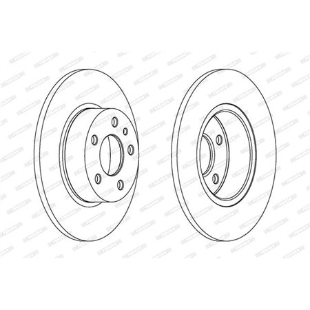 DDF067C Brake Disc FERODO