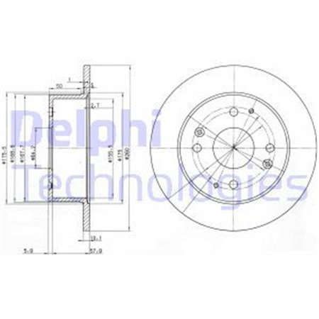 BG3677 Bromsskiva DELPHI