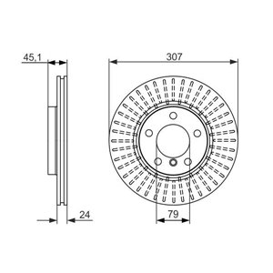 0 986 479 726 Brake Disc BOSCH - Top1autovaruosad