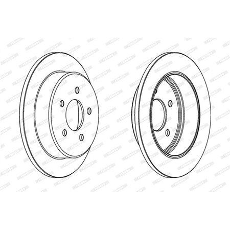 DDF1378 Brake Disc FERODO