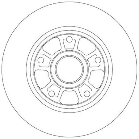 DF6182 Тормозной диск TRW