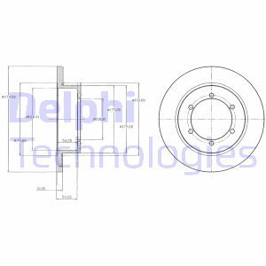 BG4218 Bromsskiva DELPHI - Top1autovaruosad