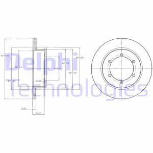 BG4218 Тормозной диск DELPHI - Top1autovaruosad