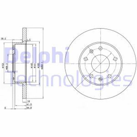 BG3426 Bromsskiva DELPHI