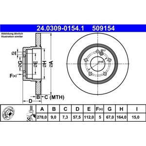 24.0309-0154.1 Тормозной диск ATE - Top1autovaruosad