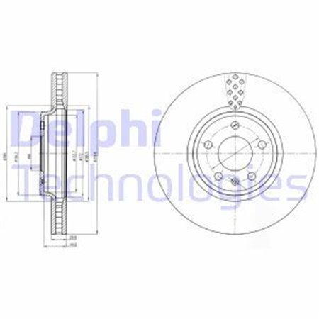 BG4080C Brake Disc DELPHI