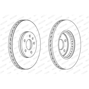 DDF1664C Brake Disc FERODO - Top1autovaruosad