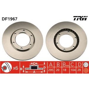 DF1967 Тормозной диск TRW     