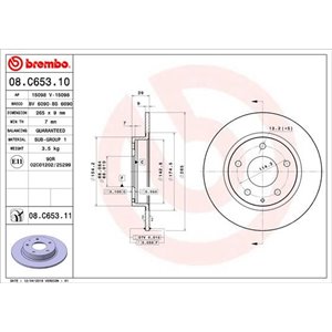 08.C653.11 Brake Disc BREMBO - Top1autovaruosad