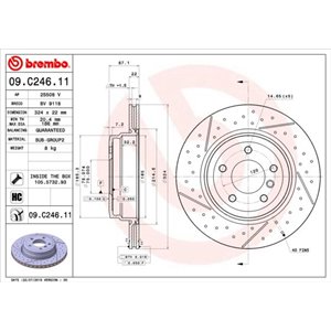 09.C246.11 Piduriketas BREMBO - Top1autovaruosad