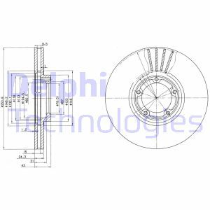 BG3365  Brake disc DELPHI 