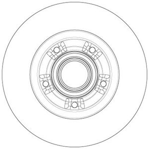 DF6203BS Тормозной диск TRW     