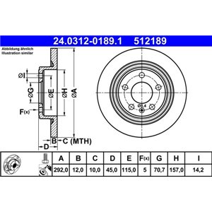 24.0312-0189.1 Тормозной диск ATE - Top1autovaruosad