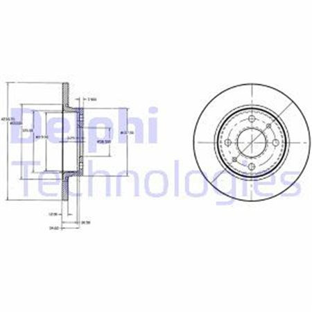 BG2466 Bromsskiva DELPHI