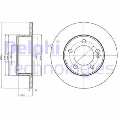 BG4321 Тормозной диск DELPHI