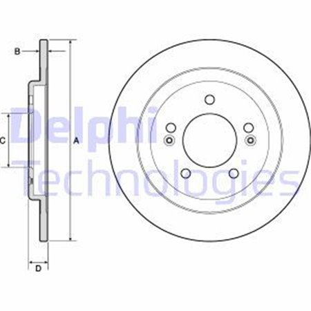 BG4749C Brake Disc DELPHI