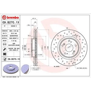 09.B270.1X  Piduriketas BREMBO 