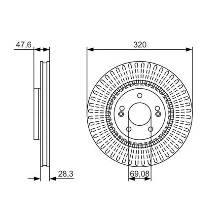 0 986 479 A21 Тормозной диск BOSCH