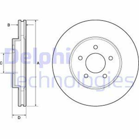 BG4120 Brake Disc DELPHI