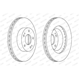 DDF1659C  Brake disc FERODO 